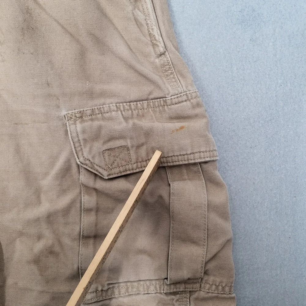 Carhartt Cargo Shorts Men's 40 Khaki Cotton Workwear Outdoor Utility Casual